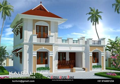 Three Bedroom Kerala Model House Plan Kerala House Plans Designs Floor Plans And Elevation