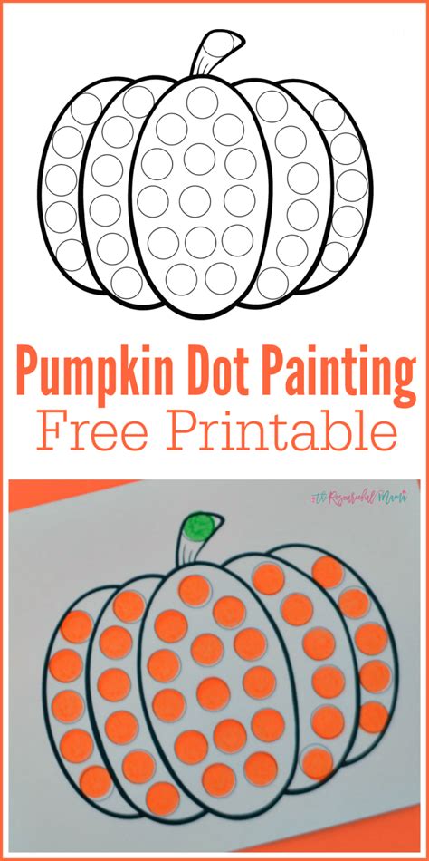 Pumpkin Do a Dot Worksheet - The Resourceful Mama