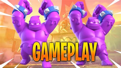 GAMEPLAY DE LA NOUVELLE CARTE LE GOLEM D ÉLIXIR SUR CLASH ROYALE YouTube