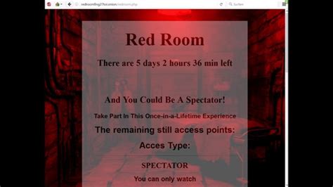 It is essentially the snuff film legend retold for the youtube era. What is a red room in the deep web? - Quora