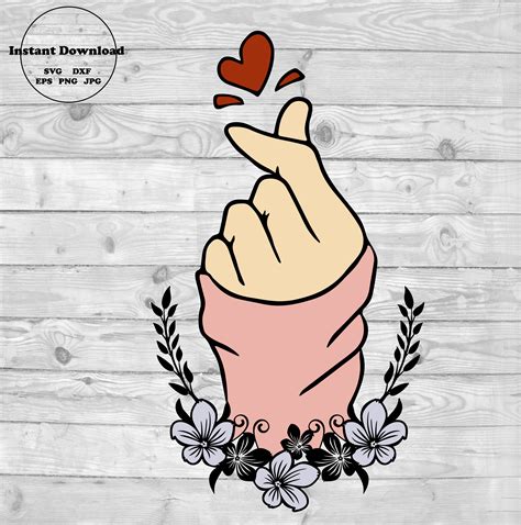 Korea Bts Finger Heart Wallpaper