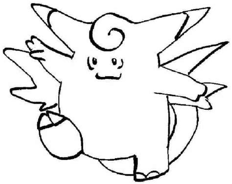 Coloring Clefable Picture Pokemon 036