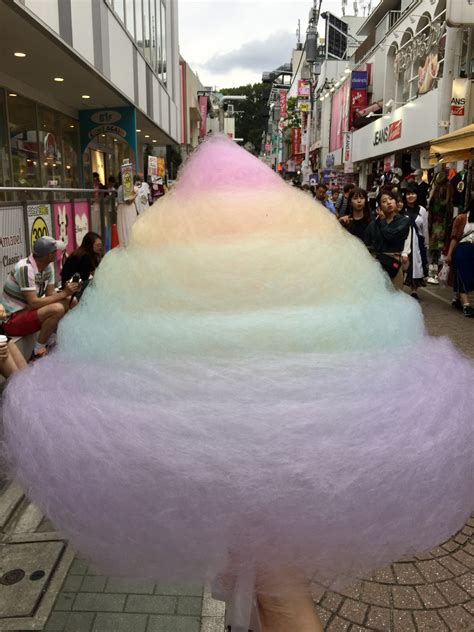 Giant Rainbow Candy Floss In Harajuku Tokyo Emma Exploring