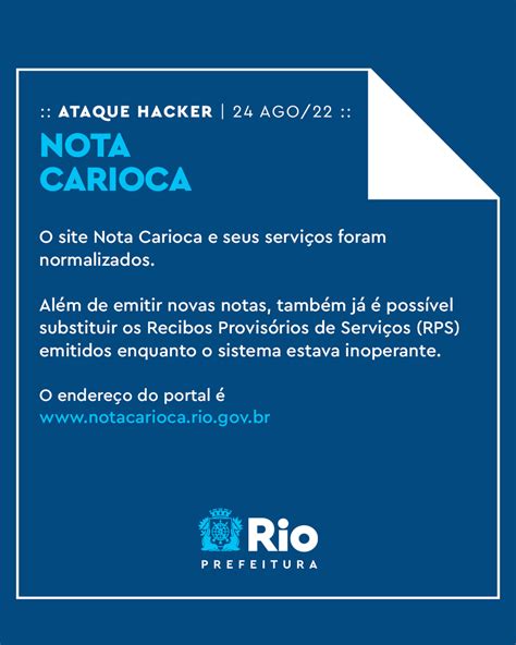 Prefeitura Do Rio On Twitter O Site Nota Carioca E Seus Servi Os