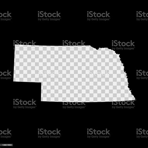 Vetores De Mapa Do Estêncil Do Estado De Nebraska Modelo De Corte A