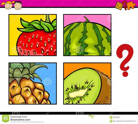 Educational Puzzle For Preschoolers Stock Vector Image