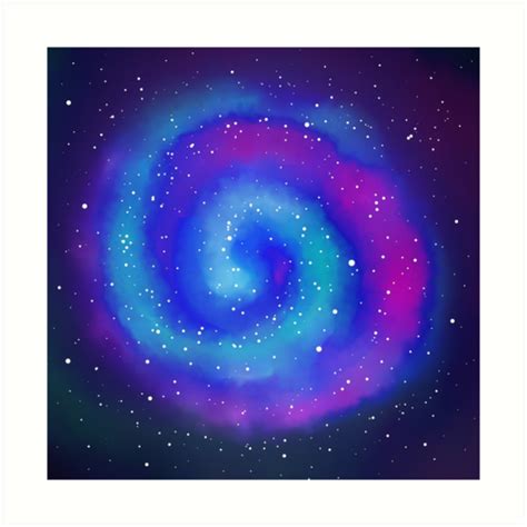 Swirl Spiral Galaxy Design Art Prints By Hypernova Rain Redbubble