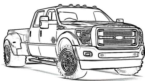 Football coloring pages cars coloring pages coloring books colouring ford falcon car drawing pencil pencil art drawing tips autos ford. Unique ford F350 Truck Coloring Pages - NiColoring