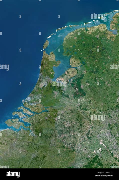 Netherlands True Colour Satellite Image Netherlands True Colour