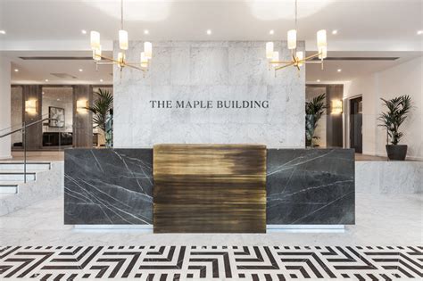 The Maple Building Reception Contemporary Entry London By