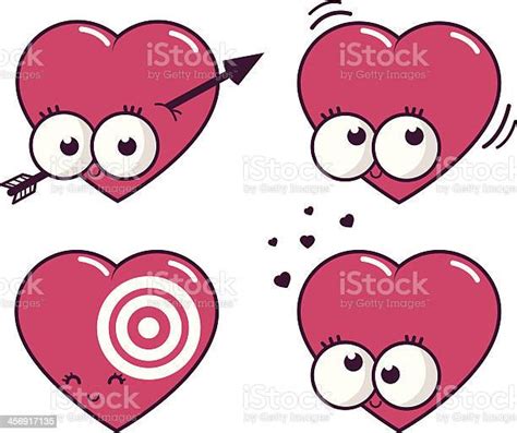 Cartoon Hearts In Love Stock Illustration Download Image Now
