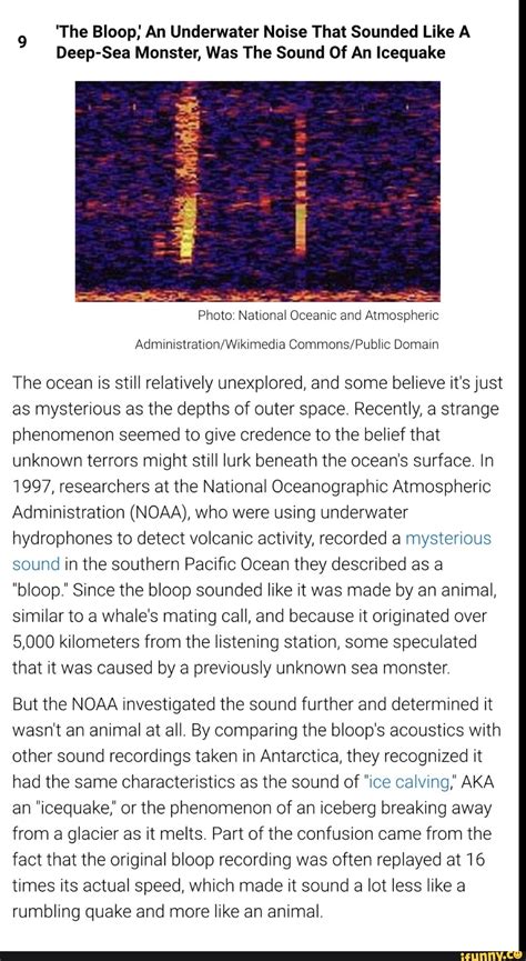The Bloop An Underwater Noise That Sounded Like A Deep Sea Monster