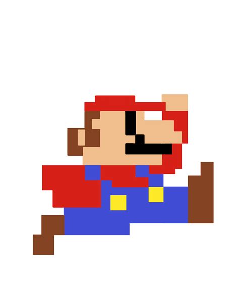8 Bit Mario Png High Resolution Recreation Of The 8 B Vrogue Co