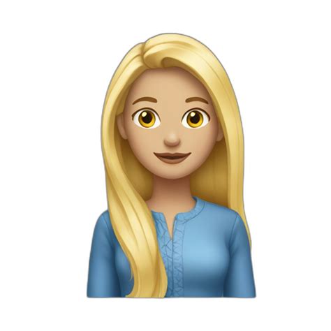 Fille Mèche Blonde Ai Emoji Generator