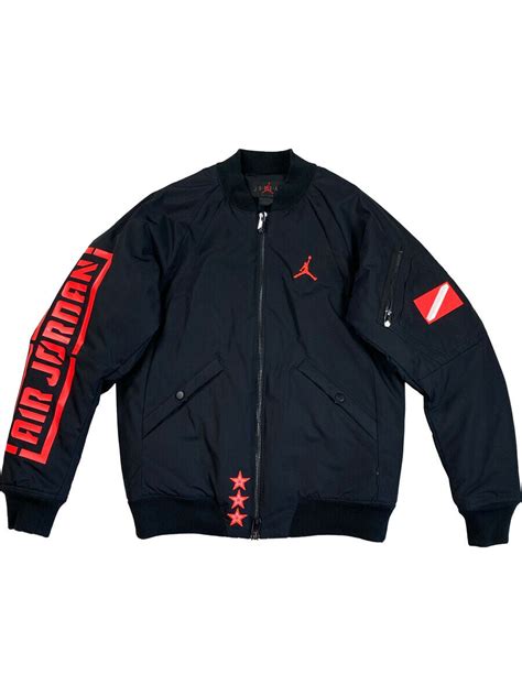Nike Nike Air Jordan Mens Sportswear Retro 1 Bomber Jacket Black