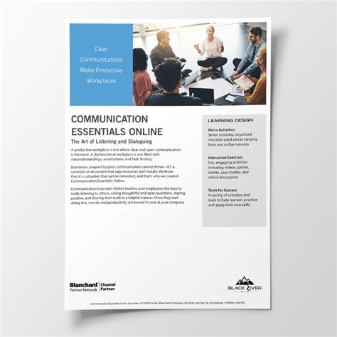 Communication Essentials Overview Black River Performance Management
