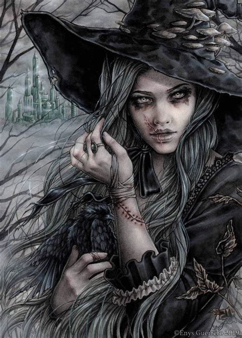 Enys Guerrero Witch Art Dark Gothic Art Gothic Fantasy Art