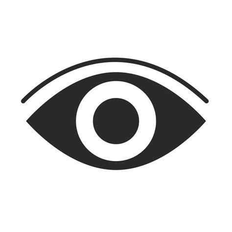 Human Eye Vision Optical Silhouette Icon Style 2594728 Vector Art At