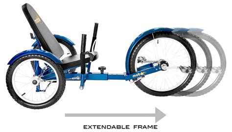 Mobo Triton Pro Adult Recumbent Trike Pedal Wheel Bicycle Adaptive