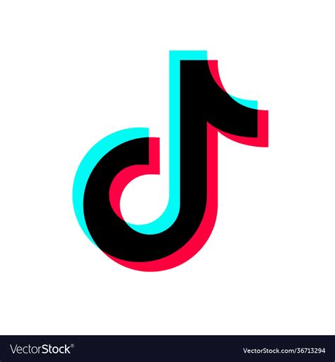 Social Media Tiktok Logo Design Royalty Free Vector Image
