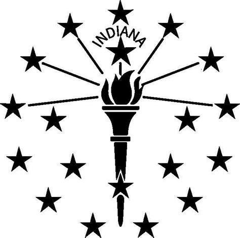 Indiana State Flag Svg Cut File For Cricut And Silhouette Etsy