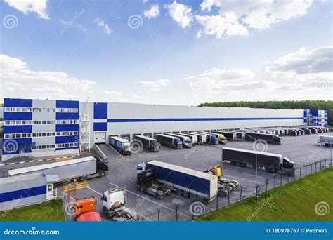 Modern Logistics Center With Different Cargo Truck Stock Image Image
