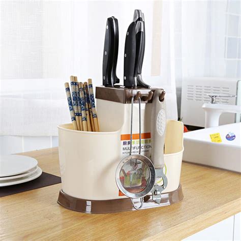 holder kitchen countertop utensils organizer storage plastic cooking tools watermark thumbnail