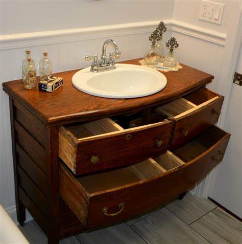 Bathroom Vanities From Old Dressers HomeThangs Com Has Introduced A