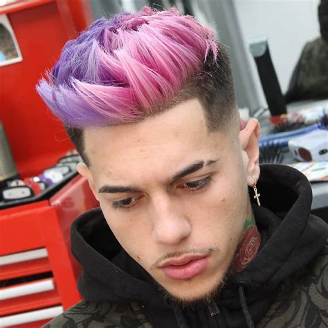 Pink Hair Dye Men Best Hairstyles 2018