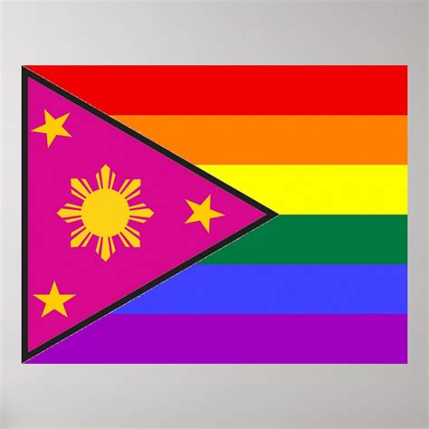 Filipino Glbt Pride Flag Poster Zazzle