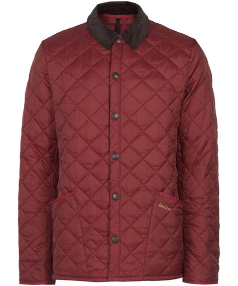 Barbour Red Heritage Liddesdale Quilted Jacket For Men Lyst Canada