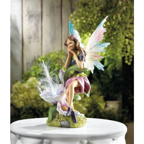 Solar Fairy With Flower Acoutlet Decorandts Solar Lights Garden