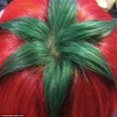 Teenagers In Japan Dye Their Hair Red And Green To Look Like Ripe