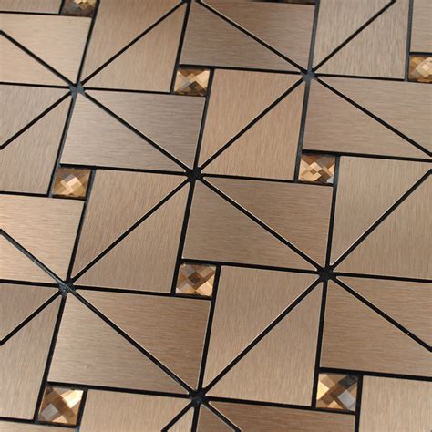 30x30cm Aluminum Tile Self Adhesive Wall Paper Kitchen Backsplash