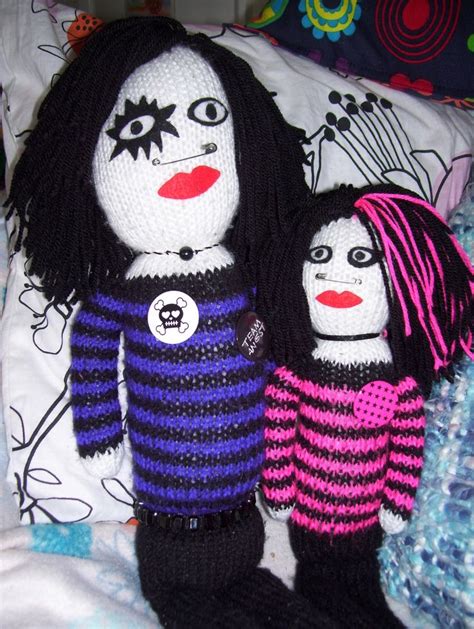 Knitted Punk Dolls Pattern From Lets Knit Magazine Sj Ireland