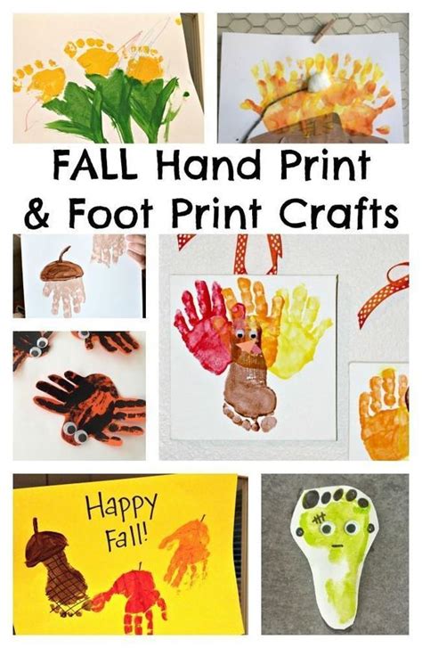 Fall Hand Print Craft Ideas Fall Crafts For Toddlers Fall Crafts For