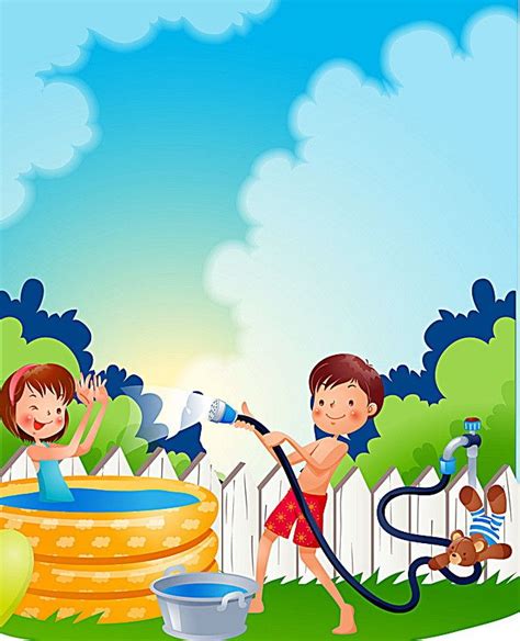 Niños Jugando En El Agua Niños Jugando Juegos Para Niños Niños
