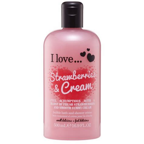 I Love Cosmetics Bath And Shower Creme Strawberries And Cream 500 Ml 28 95 Kr
