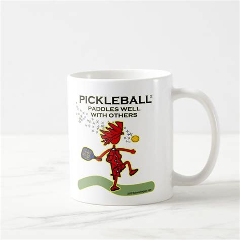 Pickleball Paddles Well With Others Coffee Mug Zazzle Pickleball