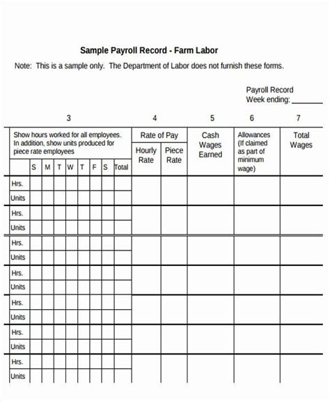 Employee Payroll Ledger Template New Employee Payroll Templates