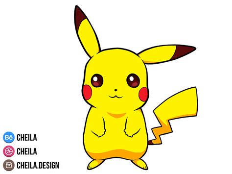 How To Draw Pikachu By Cheila On Dribbble
