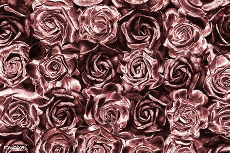 Shiny Rose Gold Roses Background Free Image By Android