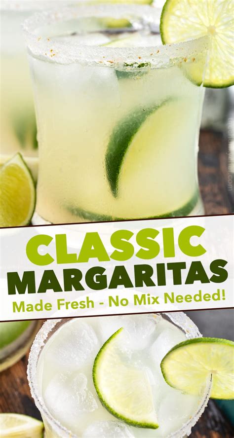 Classic Margaritas No Mix 4 Ingredients The Chunky Chef