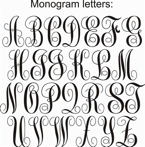 Image Result For Free Monogram Fonts Circle Free Printable Monogram