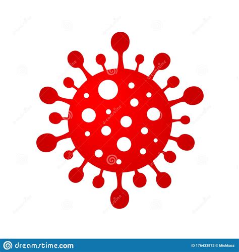 Download Isolated Vector Corona Virus COVID-19 Symbol Stock Vector - Illustration of disease, background ...