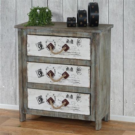 Shabby chic landhaus romantisch kleiderschrank schrank vintage antik antiquitat um 1920 kasten kassetten tur glas jugendstil weiss blau in 2020 shabby chic shabby vintage. Kommode Almada Schubladenkommode Schrank Shabby-Look ...