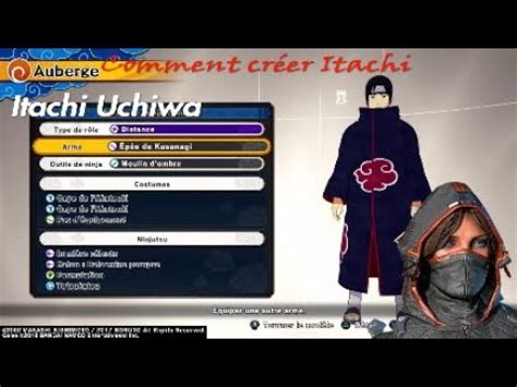 Comment créer Itachi Uchiwa sur Naruto To Boruto Shinobi Striker