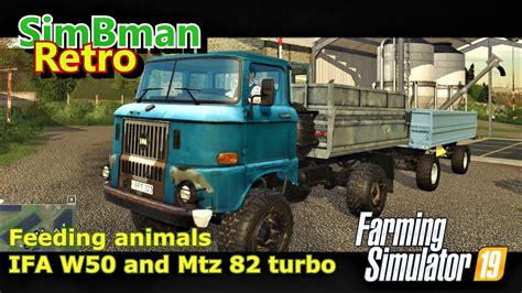 Ifa W50 And Mtz 82 Turbo Manual Gears Feeding Animals Farming