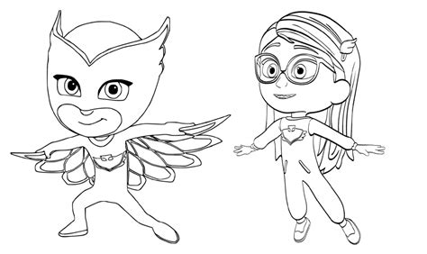 Pj Masks Coloring For Learning Educative Printable