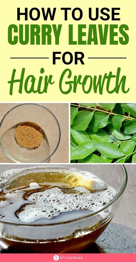 How to use curry leaves for hair fall. How To Use Curry Leaves For Hair Growth | Hair growth ...